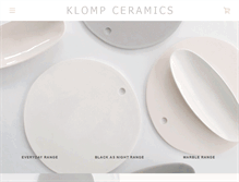 Tablet Screenshot of klompceramics.com